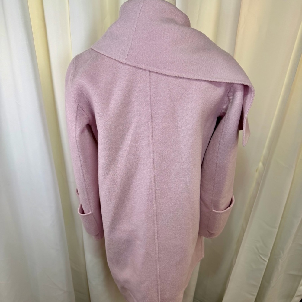 Vince ‘Drape Front Wool Coat’ in “Orchid” Lilac Purple / Light Pink Size Medium - Picture 12 of 16